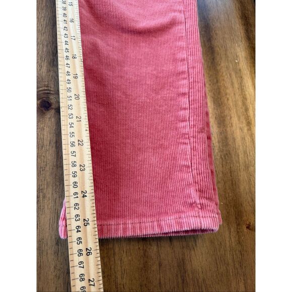 Gap Denim Womens Size 8/29 Cigarette High Rise Corduroy Pants Salmon Red - Picture 8 of 8
